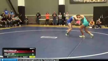 155 lbs Round 1 (6 Team) - Melany Vry, TigerHawk Wrestling vs Rita Ceballos, Nebraska Vipers Red