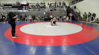 150 lbs Consi Of 8 #1 - Aiden West, Five Star Savannah Wrestling vs Carson Kimbrough, Compound Wrestling
