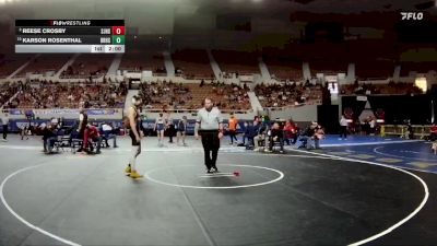 138-D4 Champ. Round 1 - Karson Rosenthal, Blue Ridge High School vs Reese Crosby, St. Johns High School