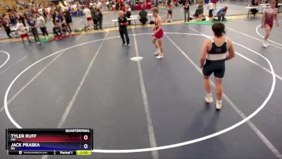 190 lbs Quarterfinal - Tyler Ruff, MN vs Jack Praska, ND