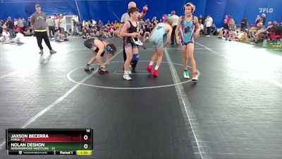 88 lbs Round 5 (8 Team) - Nolan Deshon, Neighborhood Wrestling vs Jaxson Becerra, FORGE