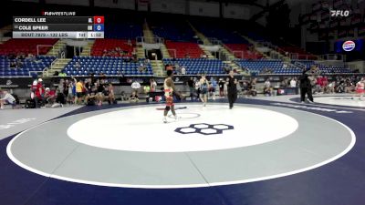 132 lbs Cons. Sub-rd Of 16 - Cordell Lee, AL vs Cole Speer, OH
