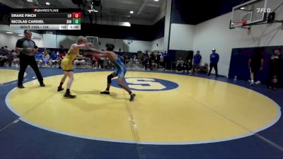 128 lbs Cons. Round 4 - Nicolas Cardiel, RBWC (Rancho Bernardo Wrestlin vs Drake Finch, Livewire