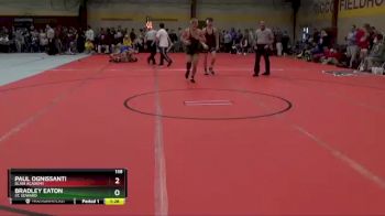 138 lbs Champ. Round 2 - Paul Ognissanti, Blair Academy vs Bradley Eaton, St. Edward