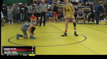 106 lbs Cons. Round 3 - Braden Yoder, Northridge (Johnstown) vs Mason Miller, ARCHBOLD