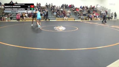 110-114 lbs Round 2 - Sandreah Pierre-Campbell, Burlington vs Makayla Geronzin, Cedar Rapids Jefferson
