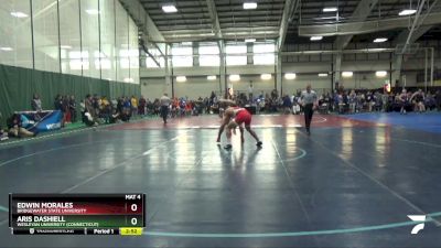 184 lbs Champ. Round 1 - Edwin Morales, Bridgewater State University vs Aris Dashiell, Wesleyan University (Connecticut)