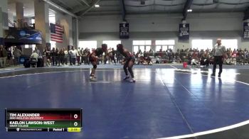 157 lbs Prelim - Tim Alexander, Ohio Wesleyan University vs Kaelon Lawson-West, Hiram College