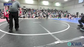 58 lbs Quarterfinal - Canaan Wellbranks, Gore Pirates Youth Wrestling vs Lane Caughron, Tahlequah Wrestling Club