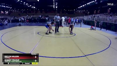 97 lbs Round 4 - Robert Frijouf, Tampa Bay Tigers Wrestling vs Declyn Wilson, Caveman