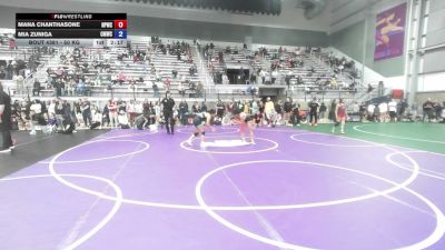 50 kg Cons. Rd Of 16 - Mana Chanthasone, Nebraska Panhandle Wrestling Club vs Mia Zuniga, Colorado Mesa Wrestling Club