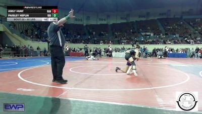 92 lbs Semifinal - Joely Hunt, Vian vs Paisley Heflin, Vinita Kids Wrestling