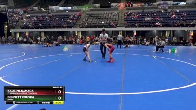 75 lbs Round 4 - Kade McNamara, Zumbrota-Mazeppa Cougars vs Bennett Bouska, NEIWC