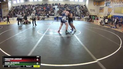 285 lbs Champ. Round 1 - Nash Hudgens, North Port H.S. vs TRENTON LINDSAY, Sunlake