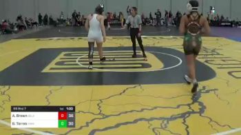 120 lbs Rr Rnd 7 - Aubrey Brown, Bedlam vs Gabby Torres, Oregon Womens