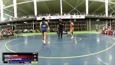 136 lbs Round 4 (6 Team) - Isabella Soto, Arkansas vs Sophia Slaughter, Virginia