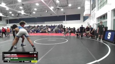 215 lbs Cons. Semi - Kaden Cryer, Reverence Grappling vs Jared De Leon, Alta Loma