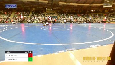 76 lbs Round Of 16 - Lane LeColst, The Best Wrestler vs Jace Beaston, Quest School Of Wrestling