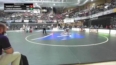 130 lbs 5th Place Match - Makinley Daniels, McLouth Hs vs Lorelei Granberry, Norton Community HS