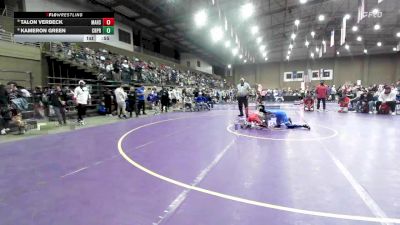 144 lbs Champ. Round 3 - Talon Verbeck, Maize vs Kameron Green, Creighton Prep