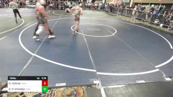 130 lbs Quarterfinal - Damen Vollmer, Wine Country Wr Ac vs Kane Huerta-Urbalejo, Yuma Chaingang