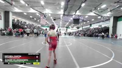 80 lbs Quarterfinal - Gunner Killingsworth, Honey Badger Wrestling Club vs Mitchell Martin, Beastworks Wrestling