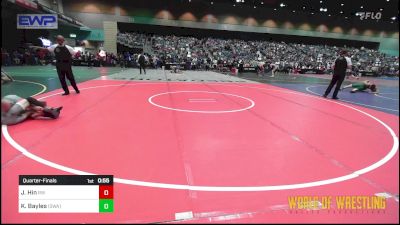 88 lbs Quarterfinal - James Hin, Red Wave Wrestling vs Korvin Bayles, Sanderson Wrestling Academy