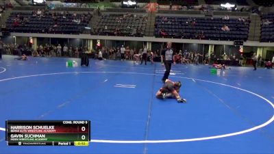 70 lbs Cons. Round 5 - Harrison Schuelke, Berge Elite Wrestling Academy vs Gavin Suchman, Moen Wrestling Academy