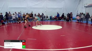 135 lbs Consi Of 4 - Caleb Crawford, Bethel Park vs Aiden Karlie, Dallastown