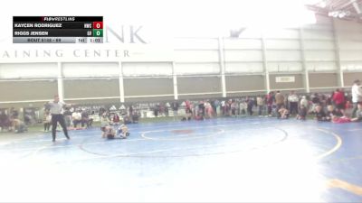 69 lbs Champ. Round 2 - Riggs Jensen, Gunnison Valley vs Kaycen Rodriguez, Hawk Wrestling Club