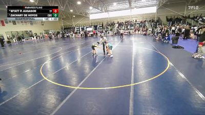 80 lbs Quarterfinal - Zachary De Hoyos, Champions Wrestling Club vs Wyatt P. Augason, Team Prestige