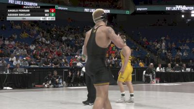184 lbs Round 1 (16 Team) - Angelo Ferrari, Iowa vs Aeoden Sinclair, Missouri