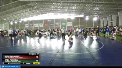 77 lbs 5th Place Match - Cael Purcell, Team Real Life Wrestling vs Seru Tabakece, Sublime Wrestling Academy