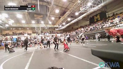 43 lbs Round Of 16 - Sekani Mckissick, Red Ryder Wrestling Club vs Talen Neumann, Carl Albert