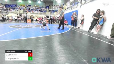 43 lbs Consolation - Case Combs, Cowboy Wrestling Club vs Gavin Wigington, Blaine County Grapplers