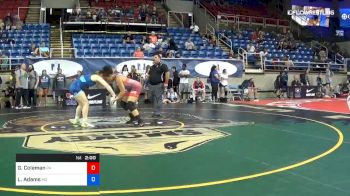 164 lbs Cons 8 #1 - Grace Coleman, Pennsylvania vs Lexi Adams, Missouri