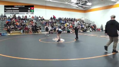 98 lbs Cons. Semi - Landon Morris, Indee Mat Club vs Kacen Furnish, Hammerin Hawks