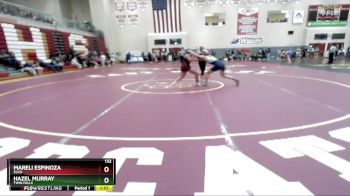 132 lbs Champ. Round 1 - Mareli Espinoza, Elko vs Hazel Murray, Twin Falls