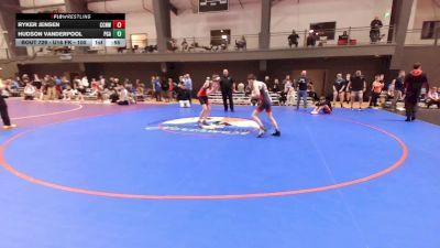 U16 FK - 113 lbs Cons. Round 3 - Hudson Vanderpool, Pioneer Grappling Academy vs Ryker Jensen, CNWC Concede Nothing Wrestling Club