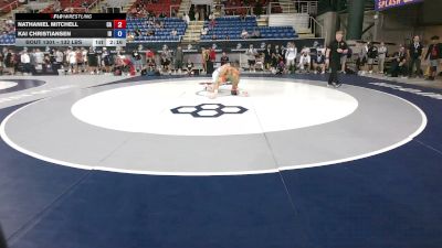 132 lbs Cons. Sub-rd Of 64 - Nathaniel Mitchell, California vs Kai Christiansen, Idaho