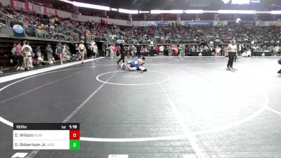 180 lbs Quarterfinal - Daniel Wilson, Searcy Youth Wrestling vs Dale Robertson Jr., Kodiak Wrestling