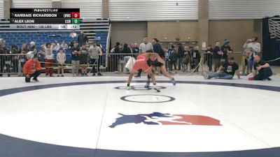 132 lbs 3rd Place Match - Kardiais Richardson, Lincoln-Way Wrestling Club vs Alex Leon, Cory Clark Wrestling