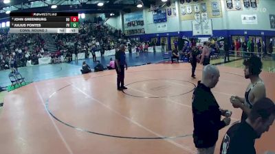 175 lbs Cons. Round 3 - Julius Fontes, Palo Verde vs John Greenburg, Desert Oasis
