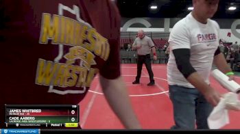 119 lbs Round 2 (8 Team) - James Whitbred, M2 Blue (NJ) vs Cade Aaberg, LaCrosse Area Wrestlers(WI)