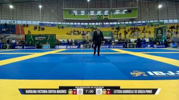 Leticia Gabrielle De Souza Pinhe vs Karolina Victoria Cintra Maurici 2026 Brasileiro Jiu-Jitsu IBJJF