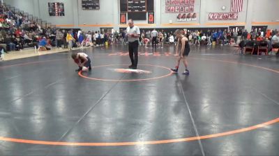 95 lbs Quarterfinal - Harrison Reisner, Mission Athletics vs Beau Perrinjaquet, Delaware County Wrestling Club