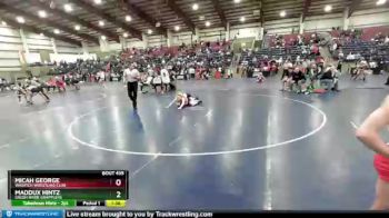 150 lbs Cons. Semi - Maddux Hintz, Green River Grapplers vs Micah George, Wasatch Wrestling Club