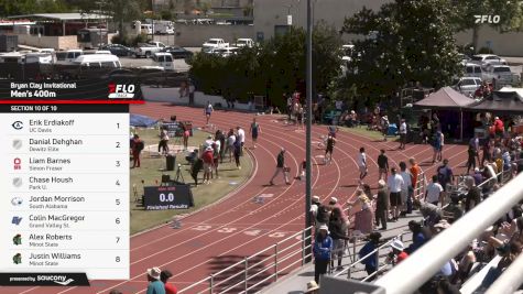 Men's 400m, Finals 10