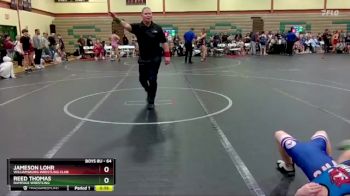 64 lbs Semifinal - Reed Thomas, Rampage Wrestling vs Jameson Lohr, Williamsburg Wrestling Club
