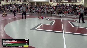 B-4 lbs Semifinal - Rhys Delagardelle, Jesup Mat Club vs Brody Lenth, THWC